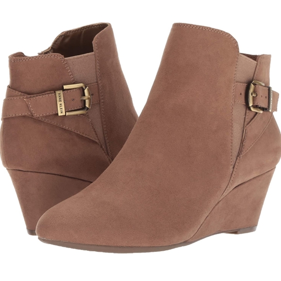 anne klein admina wedge bootie